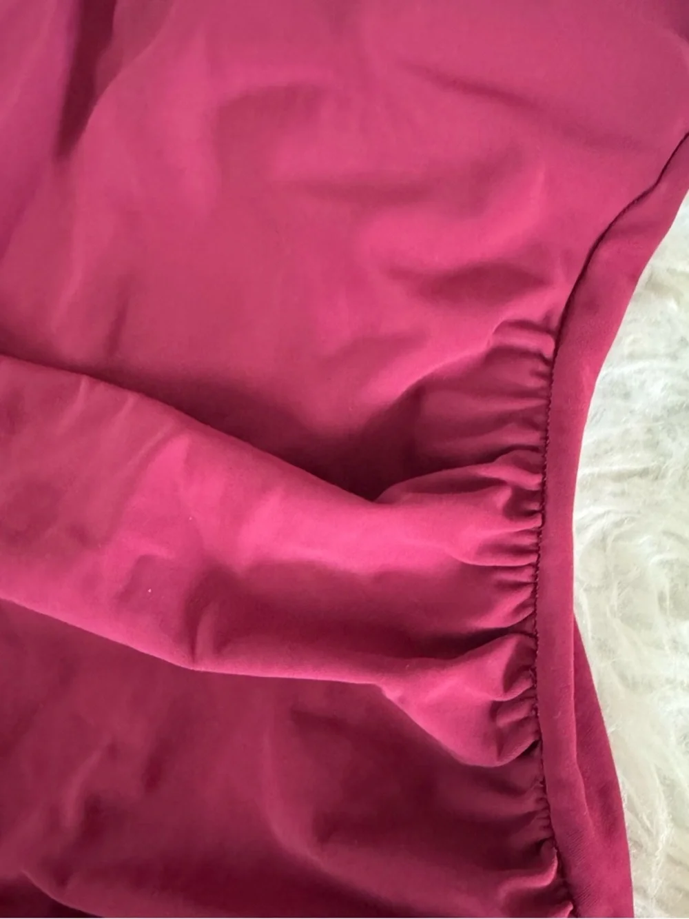Aqua Green One Piece Swimsuit Size Medium Magenta Ruched Tummy Control